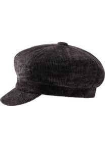 Damen Schirmmütze aus Cord schwarz