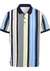 Herren Poloshirt marine-gestreift