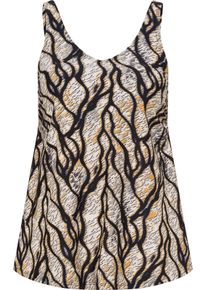 Damen Tankini-Oberteil schwarz-bedruckt