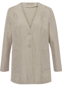 Damen Longblazer sesam-meliert