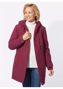 WITT Damen Kapuzenjacke in Micro-Moss-Qualität, bordeaux, Größe 48, 89% Polyester, 11% Polyamid. Besatz: 100% Polyester. Wattierung: 100% Polyester