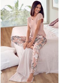 Lascana Witt Damen Pyjamaoberteil, altrosa, Größe 32/34, 50% Baumwolle, 50% Viskose
