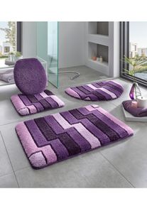 Hagemann Witt Badematte, violett, Größe 50x50 cm - WC-Vorlage ohne Ausschnitt, 100% Polyacryl