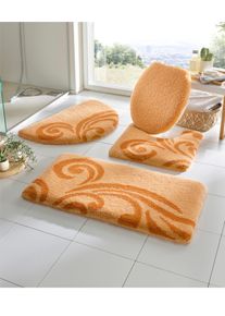 Kleine Wolke Witt Badematte, apricot, Größe 8 - Deckelbezug, 100% Polyacryl