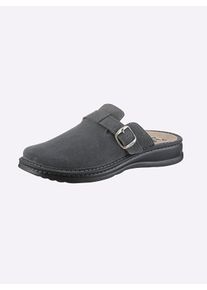 MUBB Witt Herren Clog mit Trittdämpfung, grau, Größe 42, 100% Veloursleder