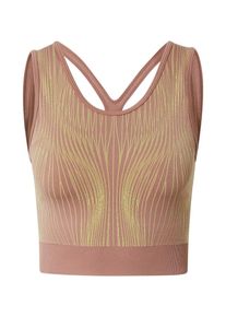 NIKE Sporttop Damen, gelb / altrosa, Größe XL