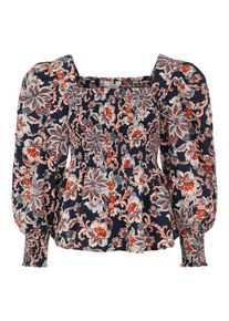 Object, Femmes Chemisier 'Naomi', bleu nuit / bleu-gris / rouge / blanc