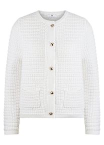 Peter Hahn - Strickjacke, weiss, Gr. 48, Baumwolle