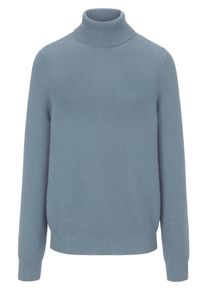 Peter Hahn - Rollkragen-Pullover, blau, Gr. 44, Baumwolle