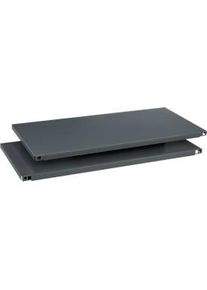 Schäfer Shop Schäfer Shop Select Fachboden MS, 2 Stück, B 800 x T 360 x H 25 mm, Stahl, RAL 9016 Verkehrsweiss