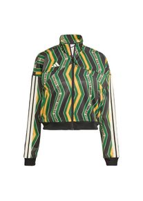 adidas Sportswear, Femmes Veste de survêtement 'Adidas x Farm Tiro', jaune / vert / noir / blanc