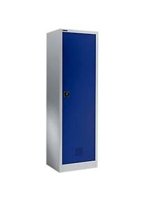 Sch&auml;fer Shop Sch&auml;fer Shop Select Garderobenschrank EASY-WEAR, Zylinderschloss, H 1935 mm, weissalu/enzianblau RAL 9006/5010