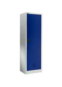 Sch&auml;fer Shop Sch&auml;fer Shop Select Garderobenschrank EASY-WEAR, Zylinderschloss, H 1935 mm, lichtgrau/enziannlau RAL 7035/5010