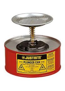 Justrite Sparanfeuchter asecos, aus Stahlblech PREMIUM Line, rot, ø 185 x H 143 mm, 1 l