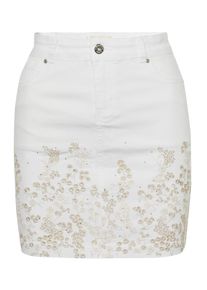 Koroshi Rock Damen Gr&ouml;&szlig;e 34 beige / wei&szlig;