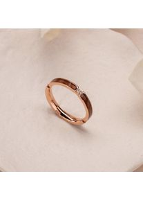 Holzkern Campania Ring II Rosé und Walnuss