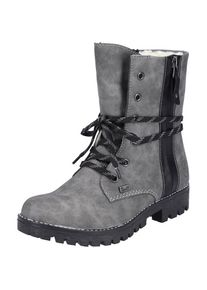 Rieker Stiefelette Damen, graumeliert / schwarz, Gr&ouml;&szlig;e 37