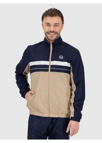 Sergio Tacchini Trainingsanzug 'Zelma 025' Herren, dunkelbeige / navy / weiß, Größe L