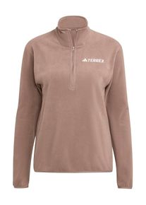 adidas terrex, Femmes Pull-over de sport 'ESS', marron / blanc