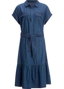 Damen Jeanskleid mit abnehmbarem Bindegürtel blue-stone-washed