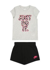 Nike Sportswear, Garçons Set 'ON THE SPOT', gris chiné / rose / noir / blanc