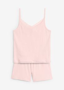 Shorty mit weicher Bio-Baumwolle (2-tlg. Set) in rosa, Grösse 128/134, 95% Baumwolle, bonprix