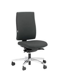 Steifensand Bürostuhl CETO CT2450, Synchronmechanik, ohne Armlehnen, Membransitz, ohne Nackenstütze, grau