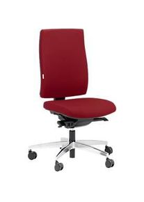 Steifensand Bürostuhl CETO CT2450, Synchronmechanik, ohne Armlehnen, Membransitz, ohne Nackenstütze, rot