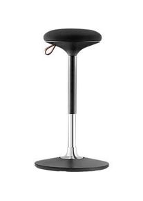 Steifensand Steh-/Sitzhocker S 300, höhenverstellbar, mehrdimensionales Bewegungs-Gelenk, Sitzhöhe 590-850 mm, schwarz
