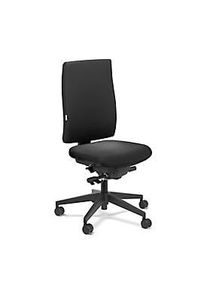 Steifensand Bürostuhl CETO CT2350, Kunstleder, ohne Armlehnen, Punktsynchronmechanik, Muldensitz, schwarz