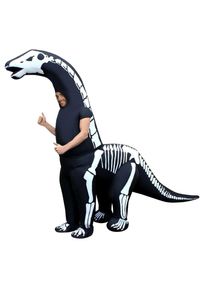 Costume da scheletro enorme Dino gonfiabile