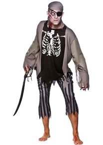 WICKED Costume da zombie pirata non morto