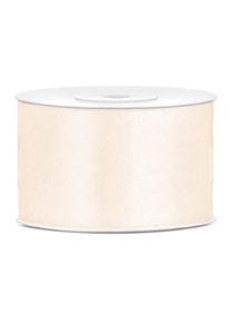 partydeco Crema leggera con nastro di raso 38mm / 25m