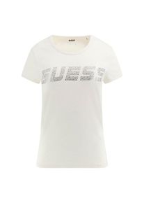 Guess Sportshirt 'KIARA' Damen, silber / weiß, Größe S