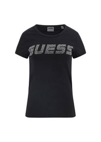 Guess Sportshirt 'KIARA' Damen, schwarz / silber, Größe XL