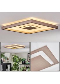 hofstein Ilion Deckenleuchte LED Nickel-Matt, Weiß, 1-flammig