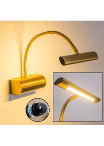 Trio Leuchten CURTIS Wandleuchte LED Altmessing, Messing, 1-flammig