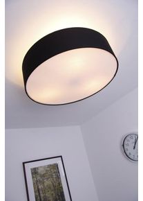 Trio Leuchten HOTEL Deckenleuchte Nickel-Matt, Schwarz, 3-flammig