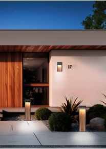 Trio SALMON Au&szlig;enstehleuchte LED Holz hell, 1-flammig