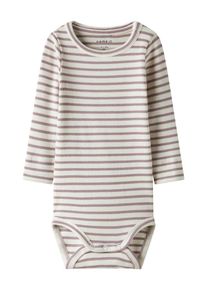 name it, Garçons Barboteuse / body 'NBNBani', violet / blanc cassé