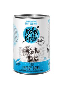12x 375g Veggie: Junior Full Energy Bowl Rebel Belle Hundefutter Nass