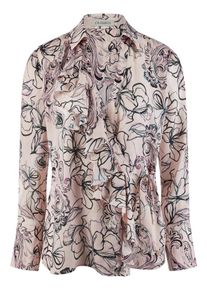 Uta Raasch - Wickel-Bluse, rosé, Gr. 48, Viskose