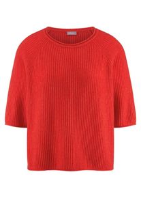 include - Rundhals-Pullover, rot, Gr. 42, Kaschmir