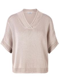 Peter Hahn - V-Pullover, beige, Gr. 46, Baumwolle