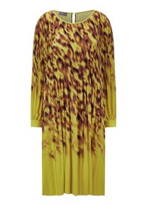 Peter Hahn Basler - Plissee-Kleid, gelb, Gr. 50, Kunstfaser