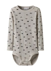 name it, Garçons Barboteuse / body 'NMMWang', gris / taupe / noir