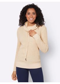 WITT Damen Strickpullover mit Rollkragen, elfenbein, Größe 50, 50% Baumwolle, 50% Polyacryl