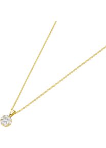 Damen Anhänger mit Kette Silber vergoldet 925