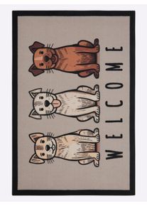 WITT Fussmatte, Hunde, Größe 40x60 cm, 100% Polyamid