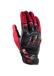 Ramair Leder/Textilhandschuh kurz rot 9
